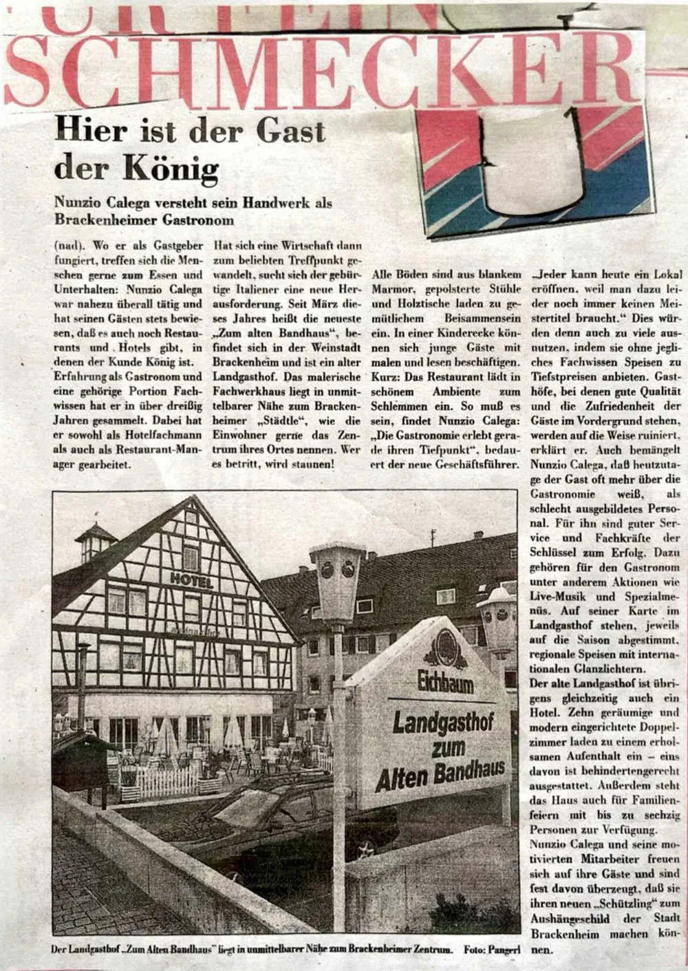 Article featuring Nunzio Calega