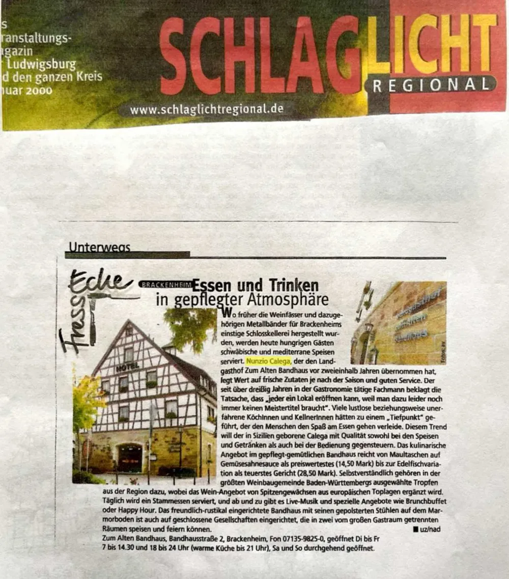 Article featuring Nunzio Calega