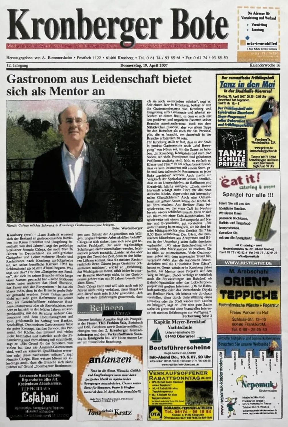 Article 1 written by Nunzio Calega